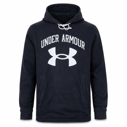 Under Armour Men's Black Pullover Hoodie Medium Relaxed Fit Sportswear
