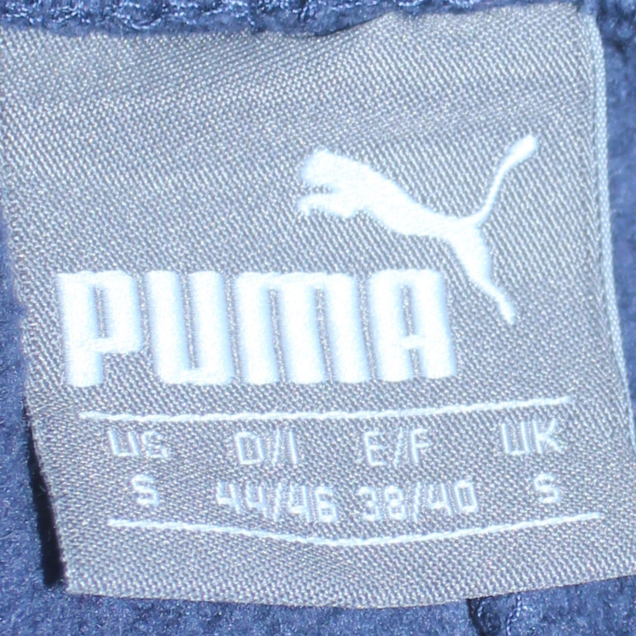 Puma Men's Blue Sweatpants Size S Regular Fit Tapered Joggers