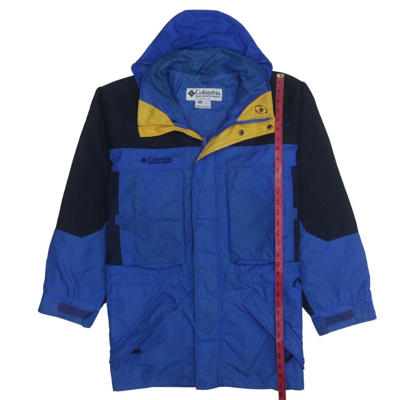 Columbia Men's Blue Waterproof Parka Jacket M Outdoor Hiking