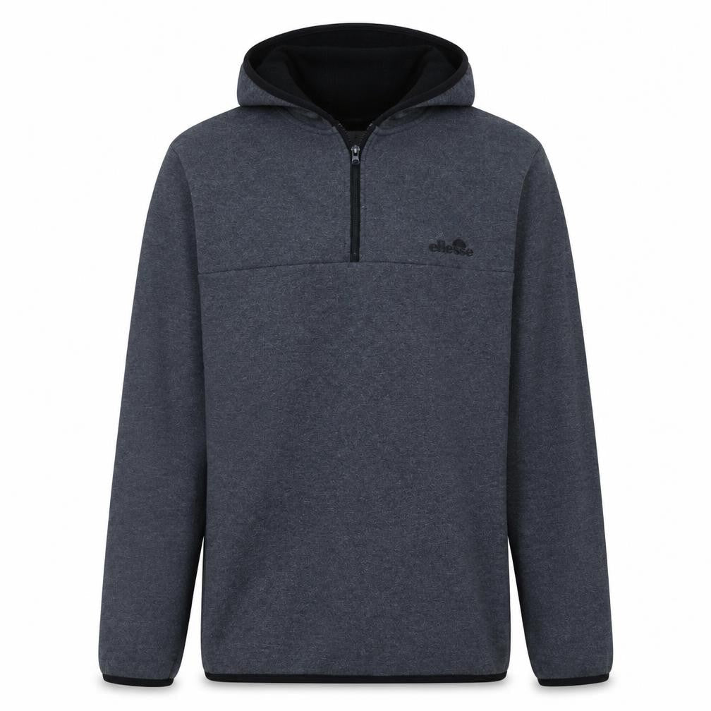 Ellesse Men's Grey XL Pullover Hoodie 1/2 Zip Fleece Sweatshirt