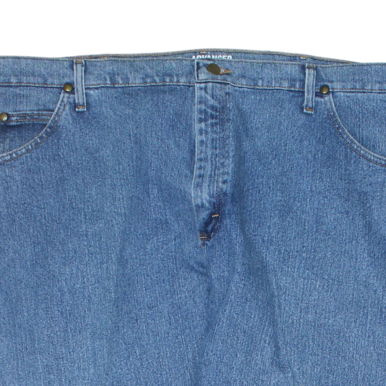 Wrangler Men's Blue 42x32 Regular Fit Straight Denim Jeans