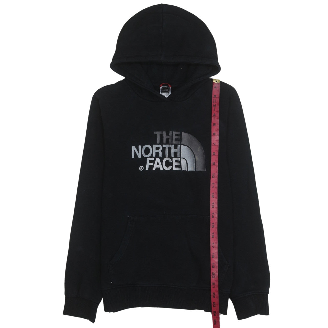 The North Face Boys Black XL Pullover Hoodie 100% Cotton Logo Sweatshirt