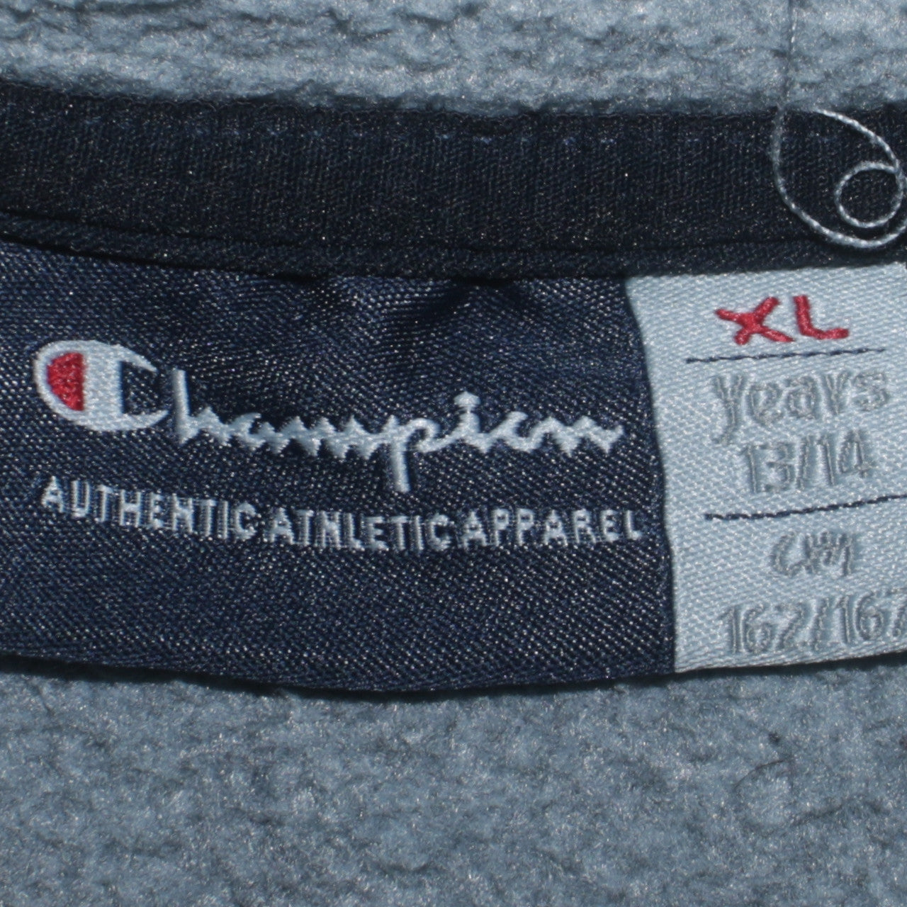 Champion Boys Navy Blue Full Zip Fleece Hoodie XL 13-14 Years