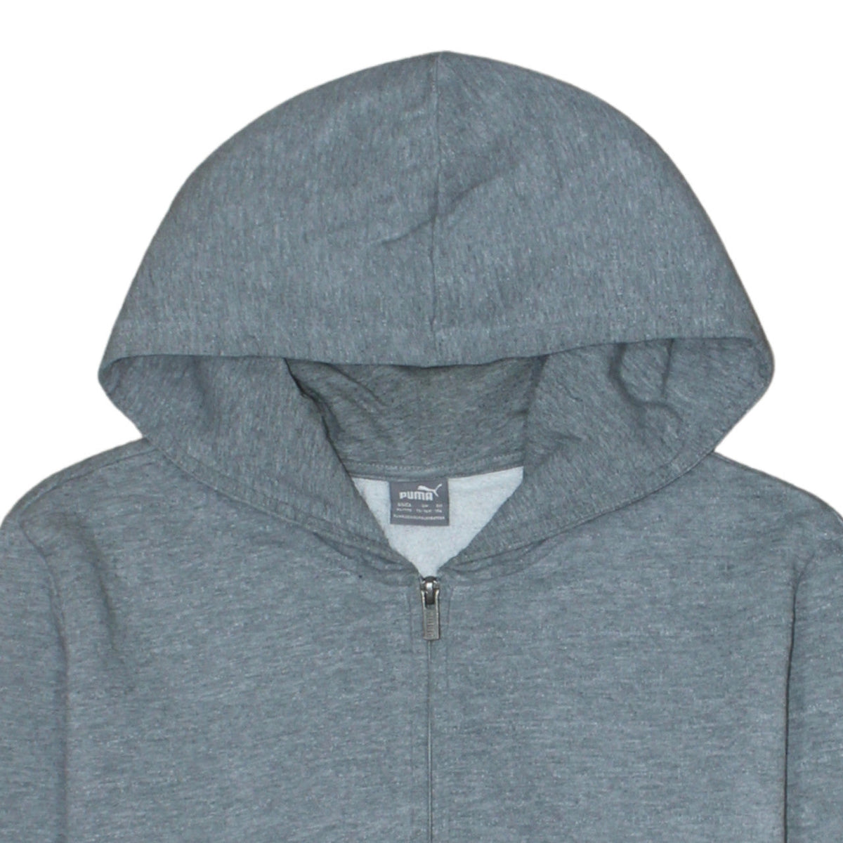 Puma Boys Grey Full Zip Hoodie XL 15-16 Years Graphic Print Sportswear