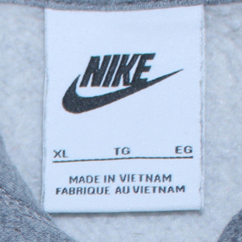 Nike Womens Grey Pullover Hoodie XL Hooded Sweatshirt