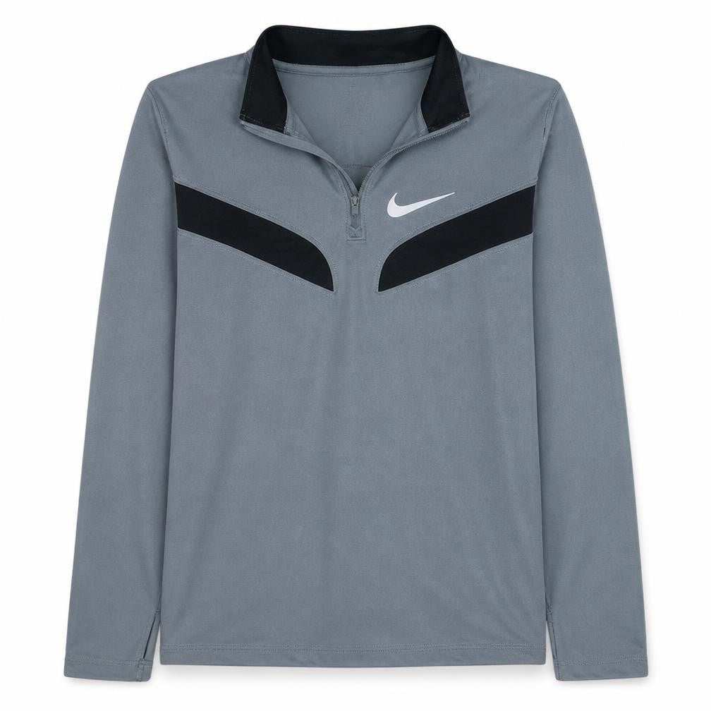 Nike Boys Grey Dri-FIT 1/4 Zip Sweatshirt XL (158-170cm) Training Top