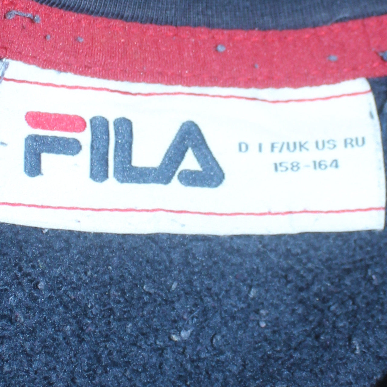 Fila Boys Navy Blue Full Zip Hoodie 158-164cm Hooded Sweatshirt
