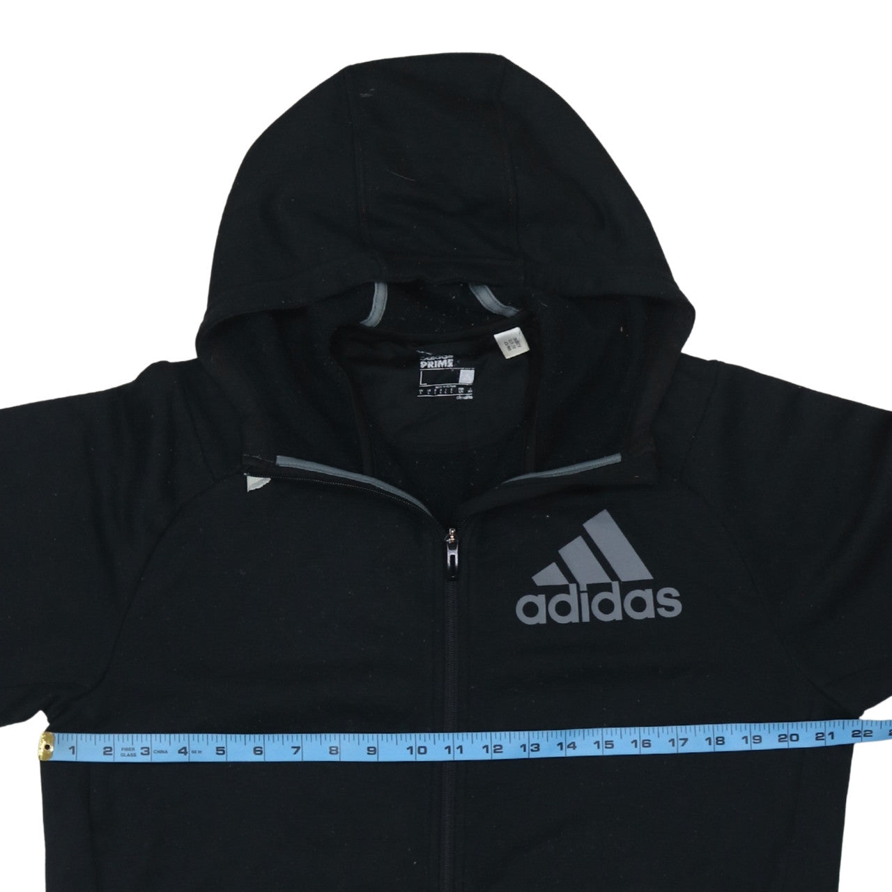 Adidas Men's Black Full Zip Hoodie L Lightweight Sportswear
