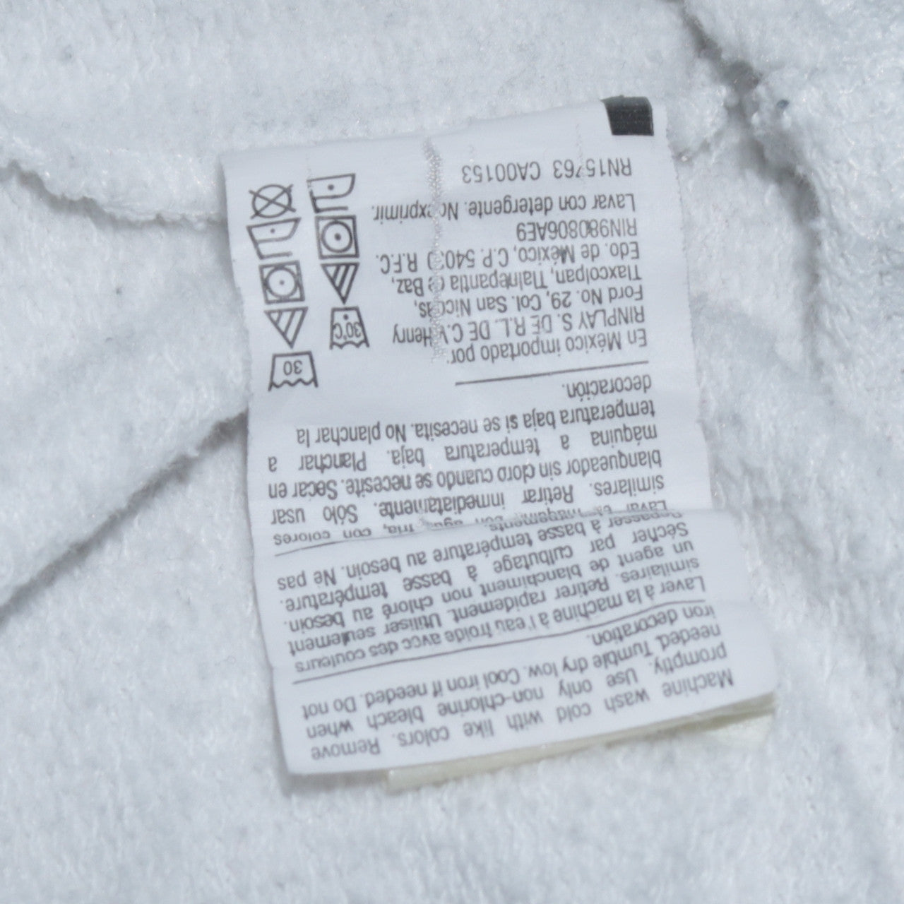 Champion Men's White Pullover Hoodie Logo Print Size M