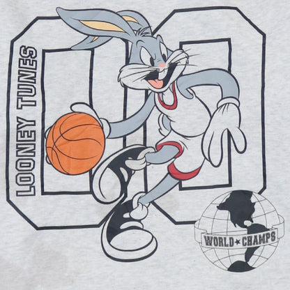 Additional view of Looney Tunes women’s grey xl pullover sweatshirt bugs bunny graphic