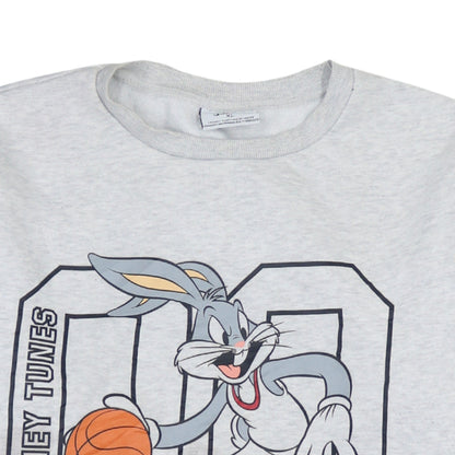 Additional view of Looney Tunes women’s grey xl pullover sweatshirt bugs bunny graphic