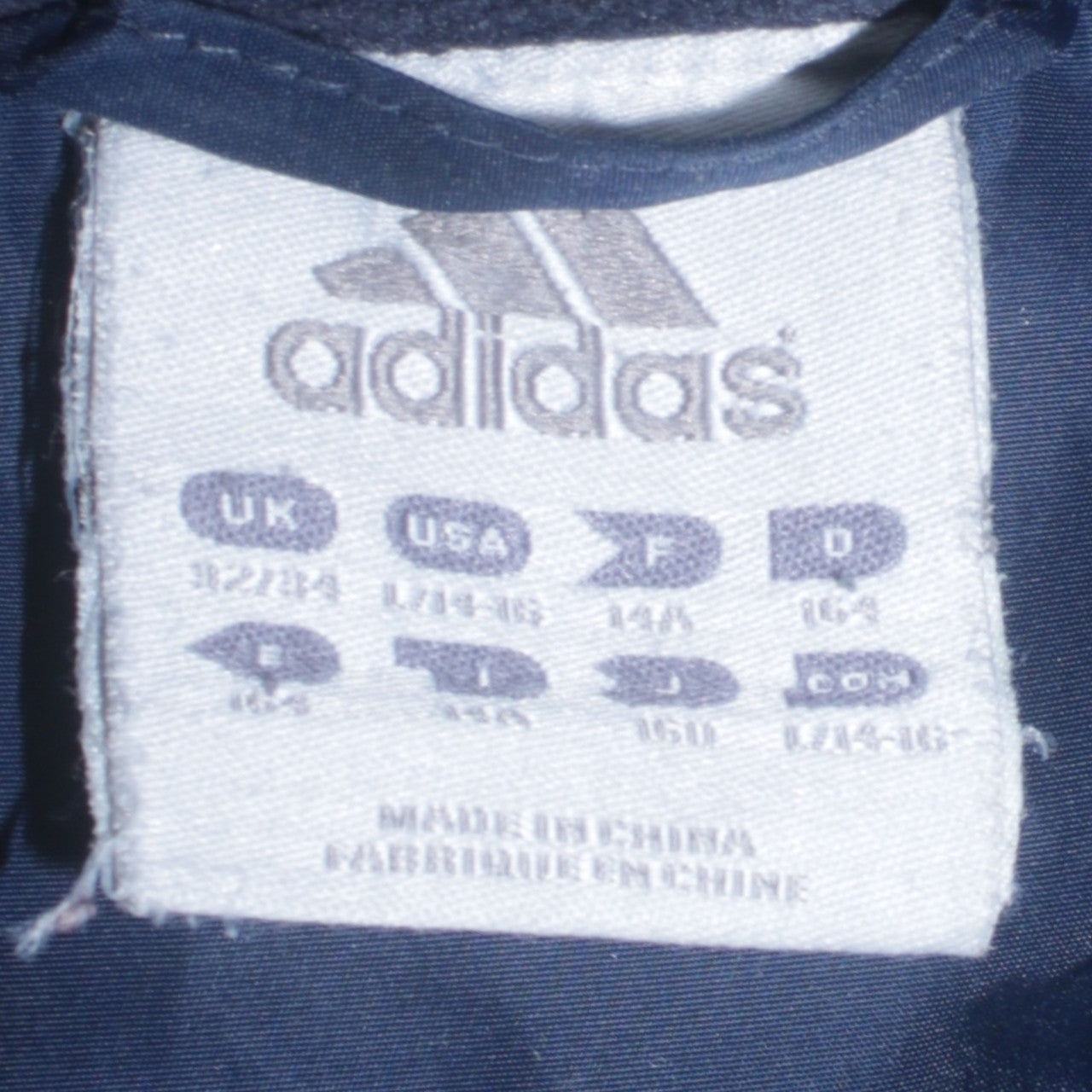 adidas Boys Blue Hooded Parka Jacket 14-15 Years Winter Lined Zip Coat