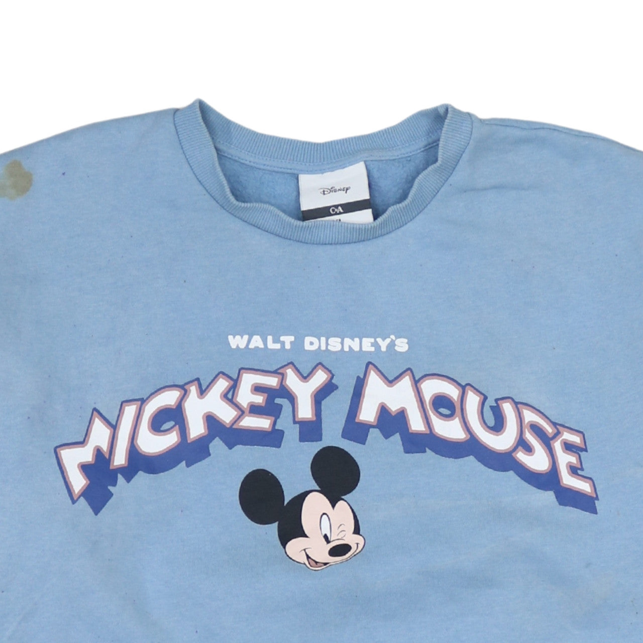 Disney C&A Women Blue XL Mickey Mouse Crew Neck Sweatshirt