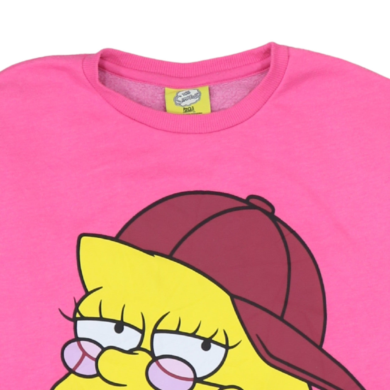 The Simpsons Girls Pink Lisa Graphic Pullover Sweatshirt 13-14 Years