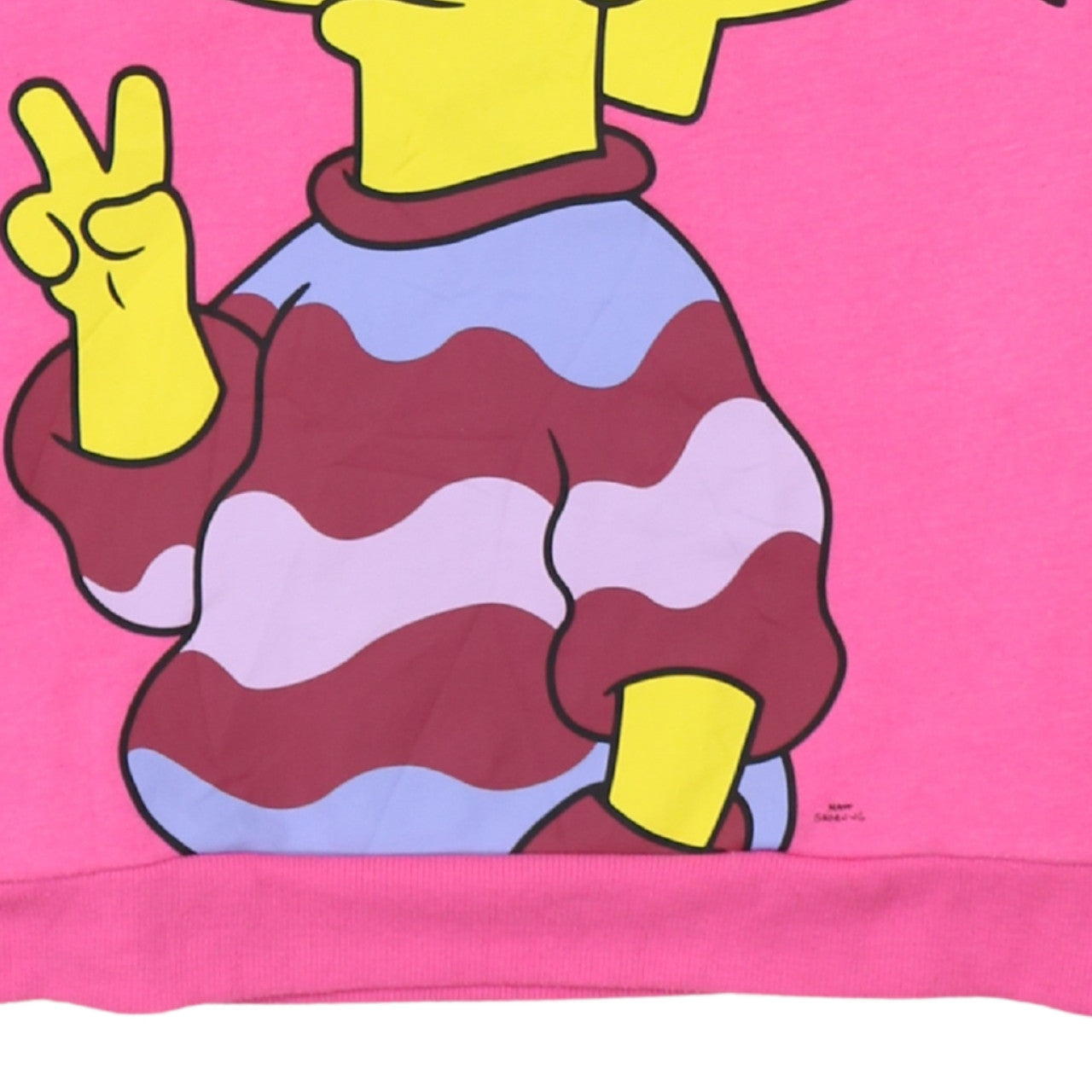 The Simpsons Girls Pink Lisa Graphic Pullover Sweatshirt 13-14 Years