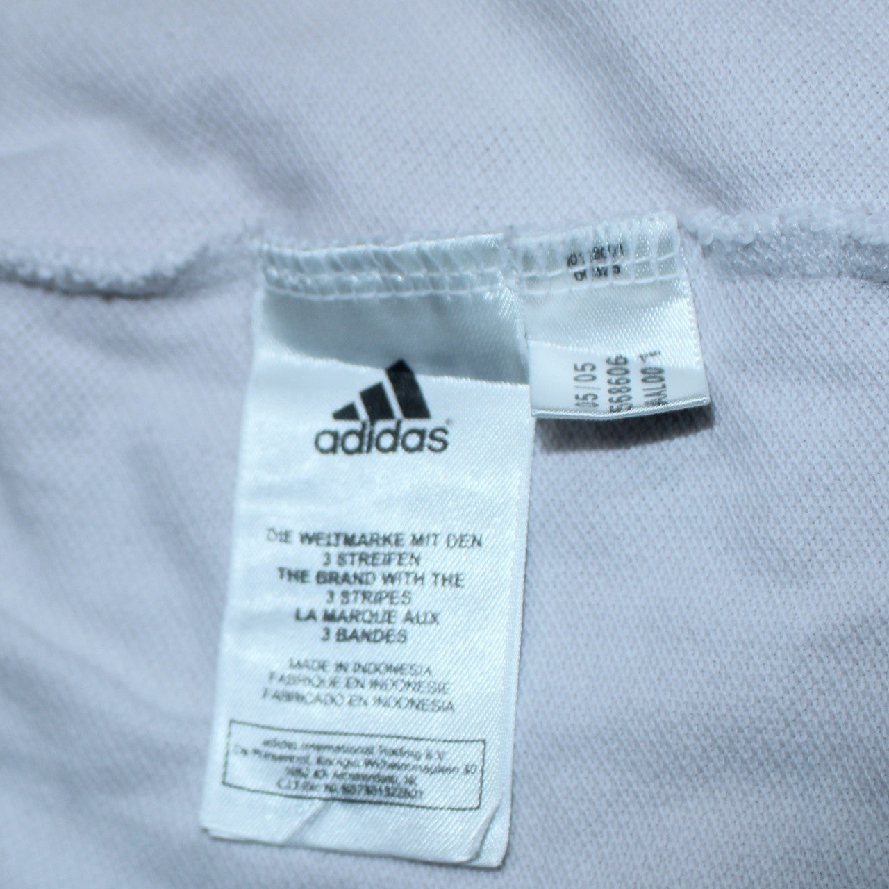 Adidas Men’s White Black Long Sleeve Crew Neck Sports Top L