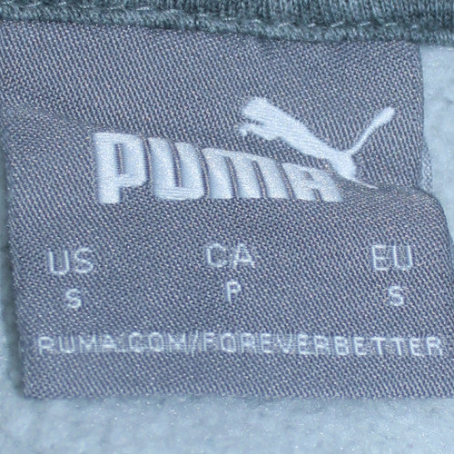 Puma Mens Grey Pullover Hoodie Small Regular Fit Graphic Sportswear