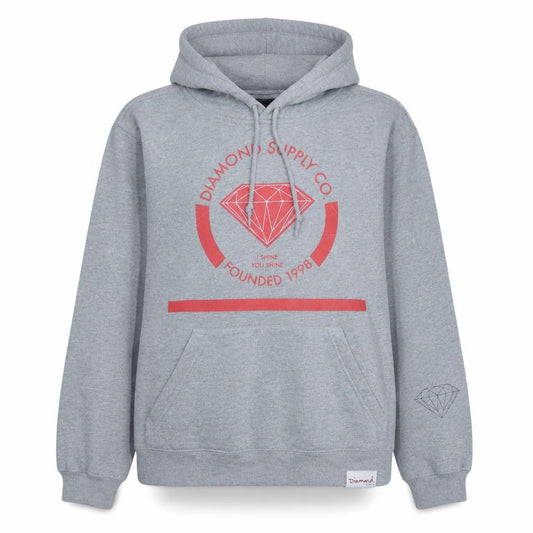 Diamond Supply Co Women's Grey Small Pullover Hoodie Sweatshirt