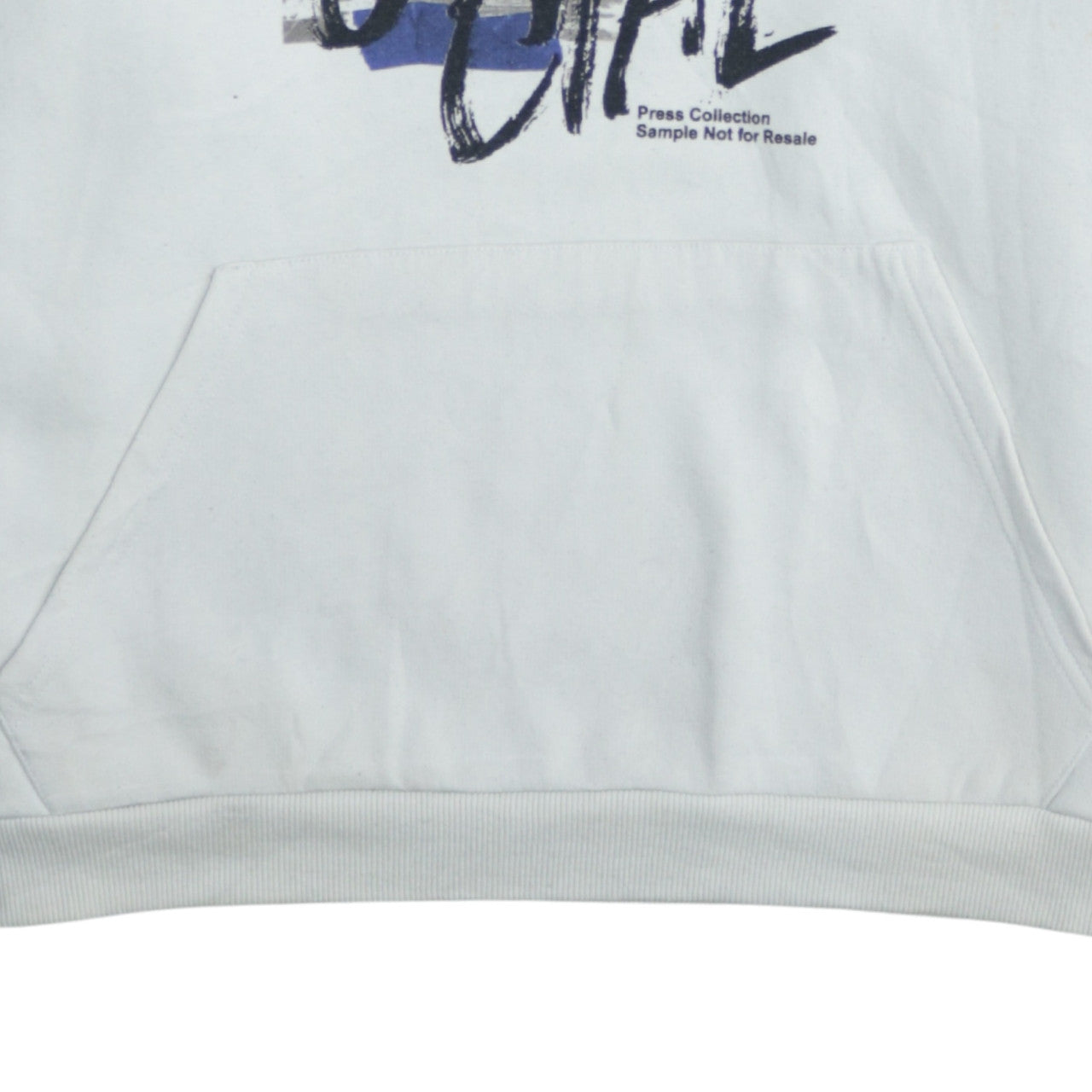 boohooMAN Mens White Graphic Print Pullover Hoodie L