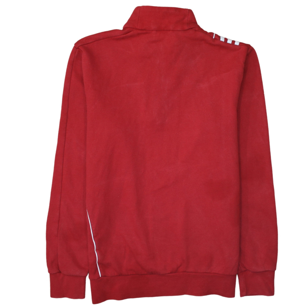 adidas Mens Red 1/4 Zip Sports Sweatshirt Size M Regular Fit