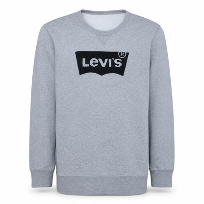 Levi's Mens Grey Logo Crew Neck Fleece Sweatshirt Size M