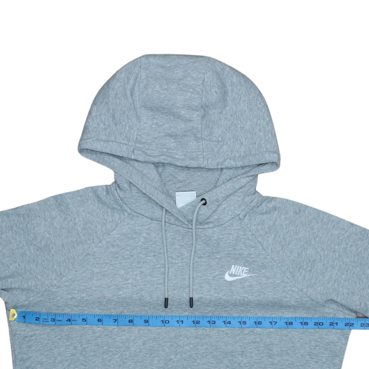 Nike Mens Grey Pullover Hoodie Medium Fleece Sweatshirt
