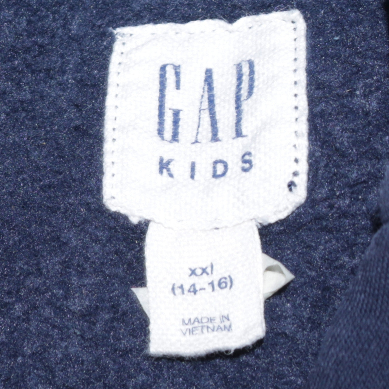 GAP Kids Boys Navy Blue Full Zip Hoodie Size 14-16 Years Cotton Blend