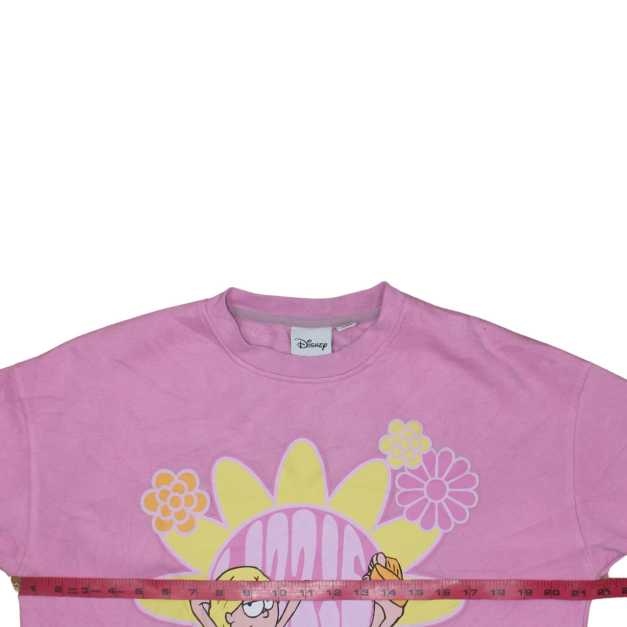 Disney Women Pink Lizzie McGuire Sweatshirt Size S 10/12 Graphic Print