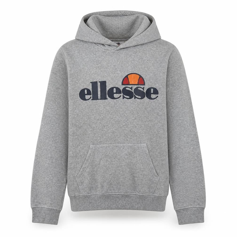 Ellesse Boys Grey Pullover Hoodie 13-14 Years Logo Print Sweatshirt