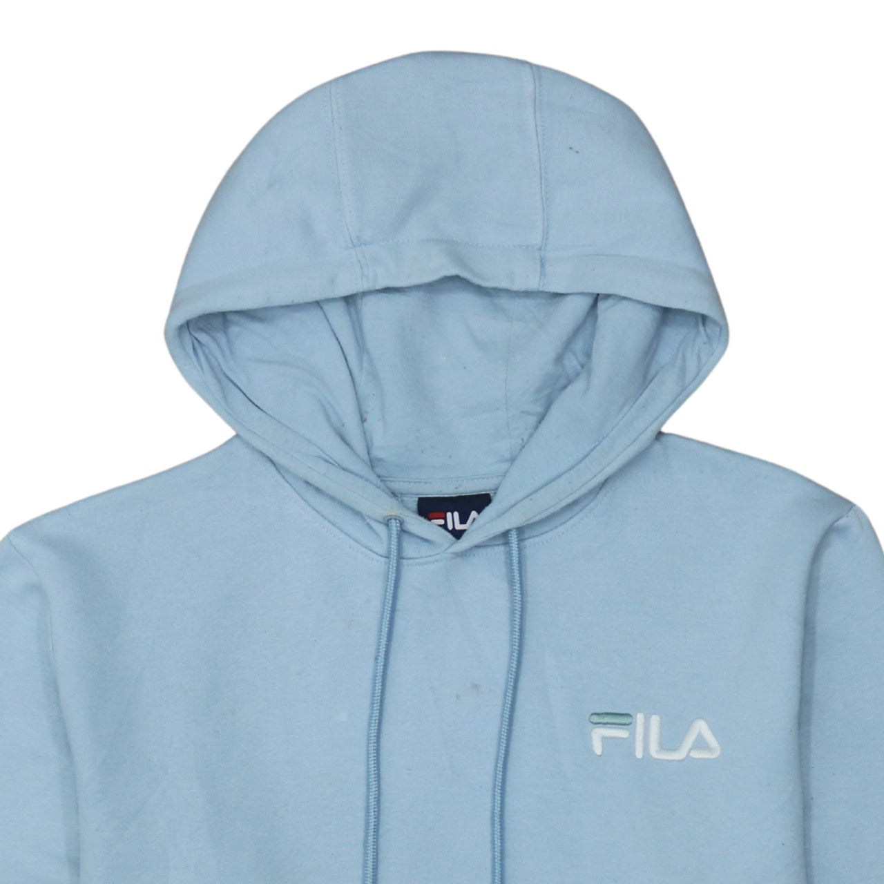 Fila Men's Blue Pullover Hoodie L Embroidered Logo Sweatshirt