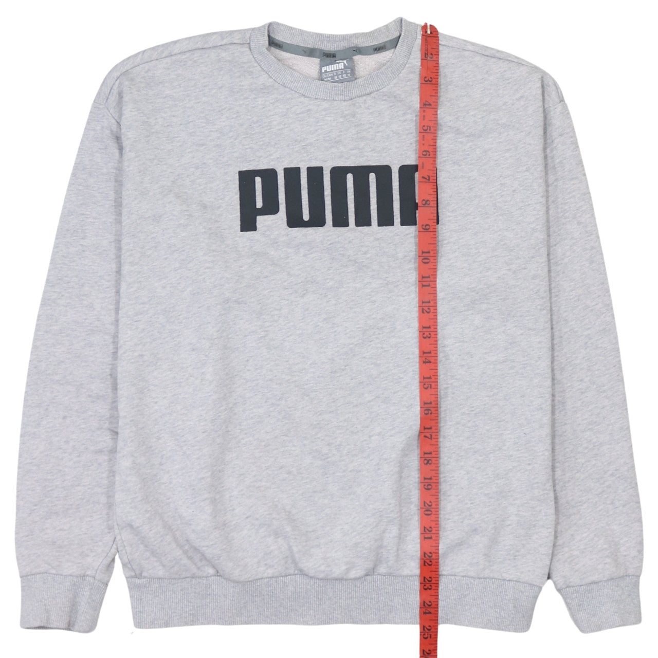Puma Women Grey Crew Neck Logo Sweatshirt UK 12 M
