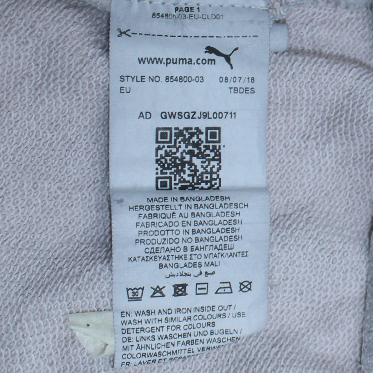 Puma Women Grey Crew Neck Logo Sweatshirt UK 12 M