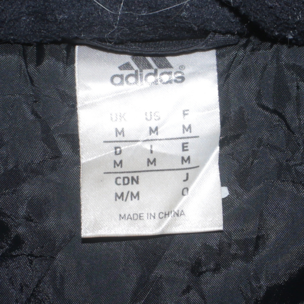 Adidas Men’s Black Hooded Puffer Jacket M Sports Winter Zip Up