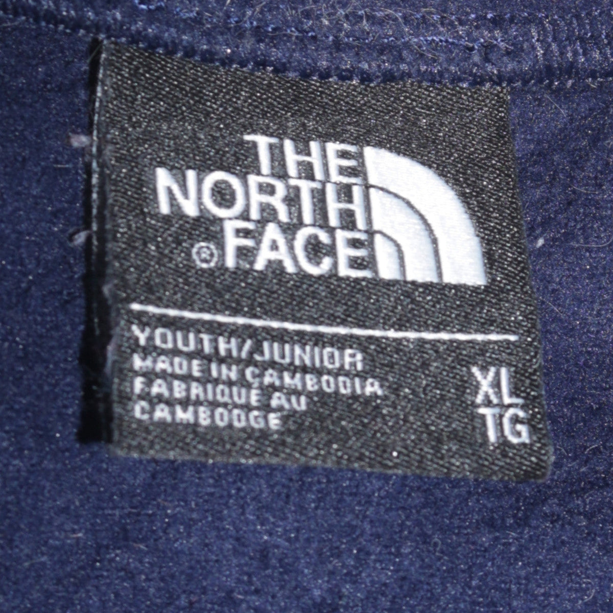 The North Face Boys Blue Fleece Sweatshirt XL 1/4 Zip Pullover Outdoor Warm