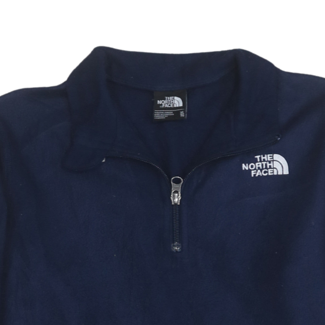 The North Face Boys Blue Fleece Sweatshirt XL 1/4 Zip Pullover Outdoor Warm