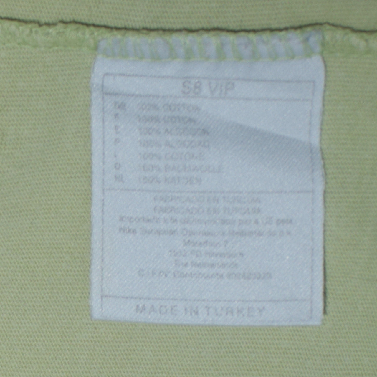 Nike Men's Beige Cotton Short Sleeve Crew Neck T-Shirt Small