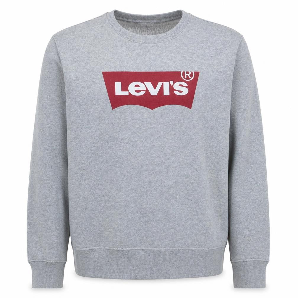Levi's Men's Grey Logo Pullover Crew Neck Sweatshirt Size S
