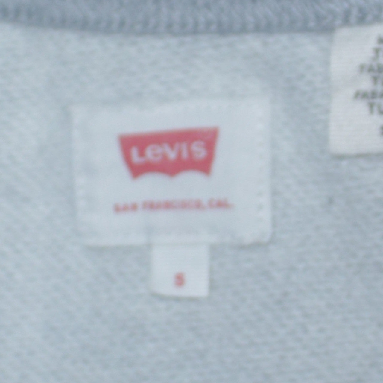 Levi's Men's Grey Logo Pullover Crew Neck Sweatshirt Size S