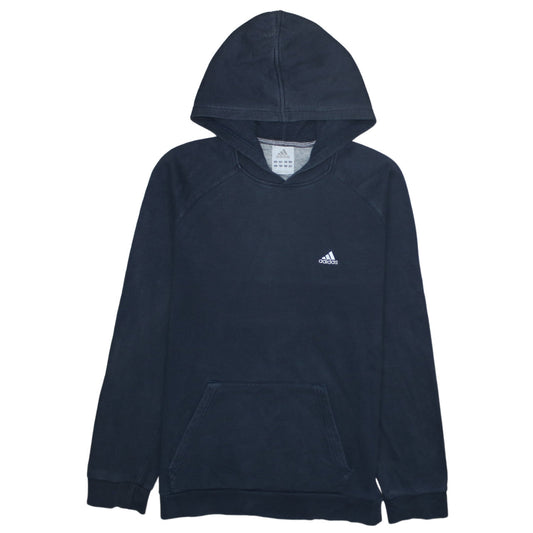 adidas Men's Blue Pullover Hoodie Fleece Small