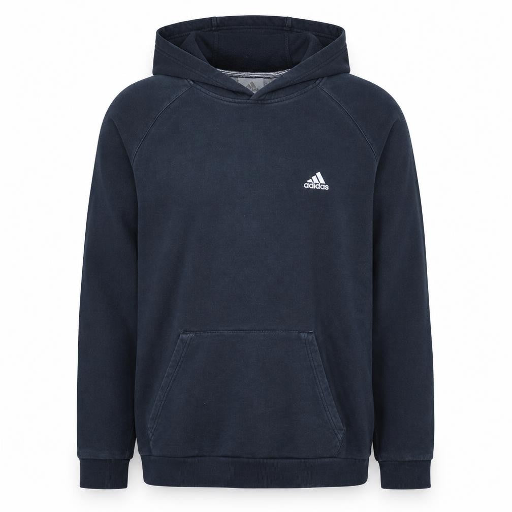 adidas Men's Blue Pullover Hoodie Fleece Small