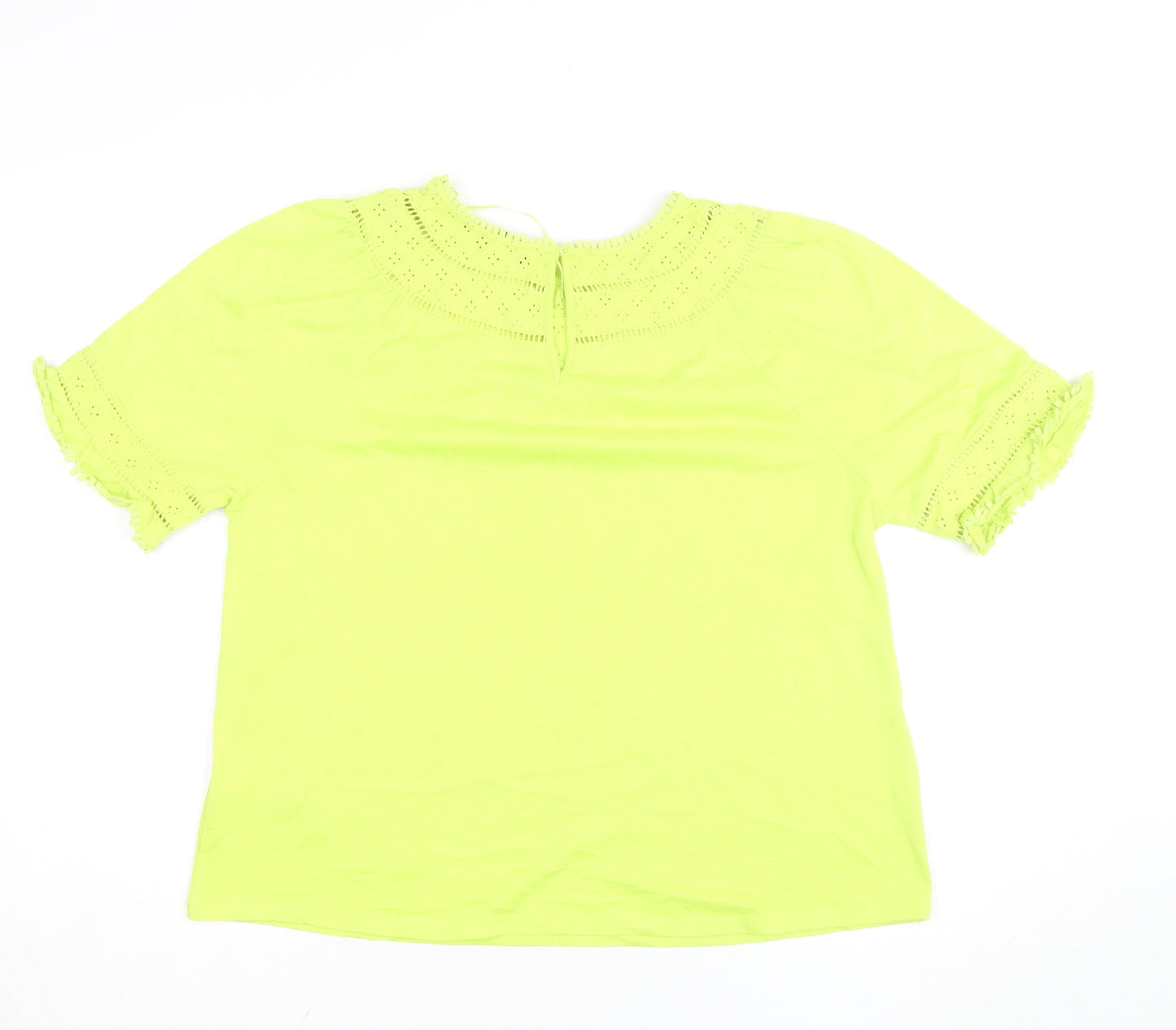Marks and Spencer Women’s Yellow Cotton Tunic Blouse Size 12
