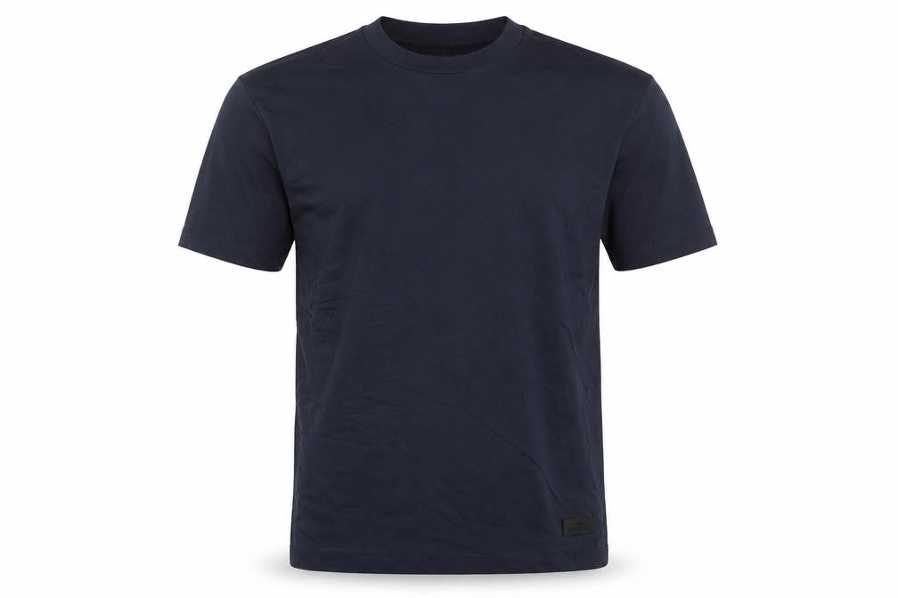 Mango Improved Men's Blue Cotton Crew Neck Short Sleeve T-Shirt Size M