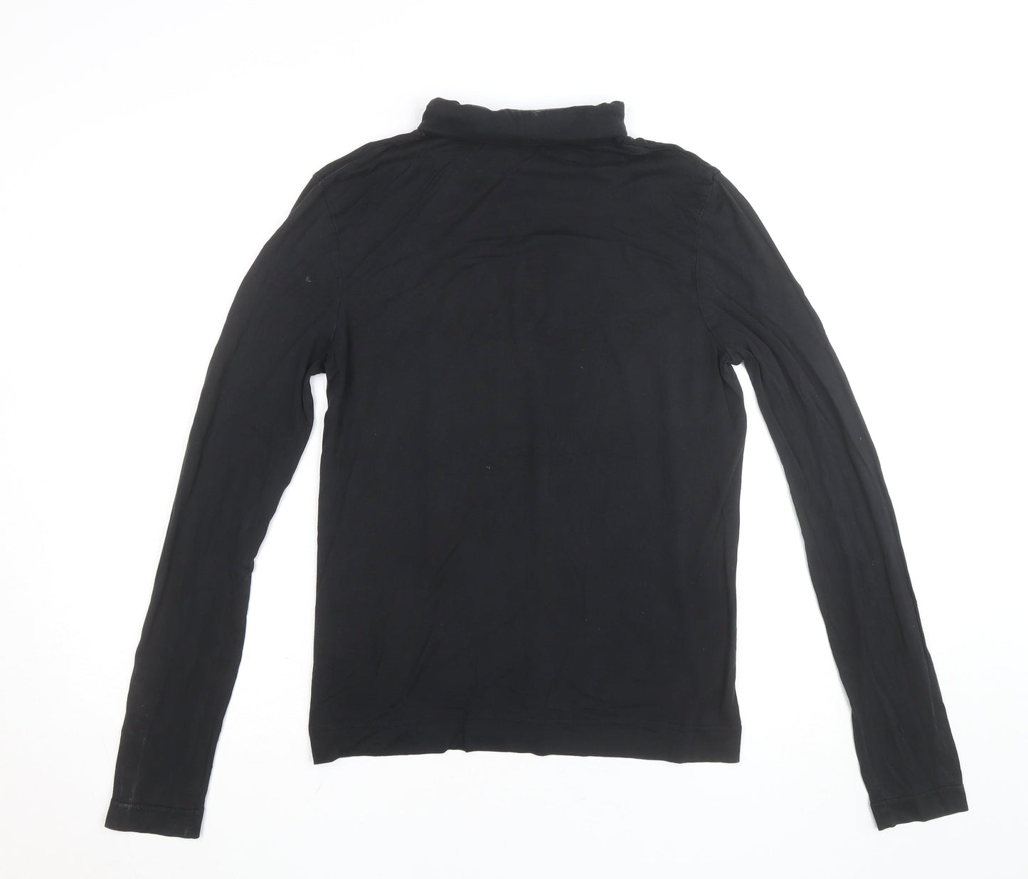 Joseph Women’s Black Roll Neck Long Sleeve Jersey Top Size M