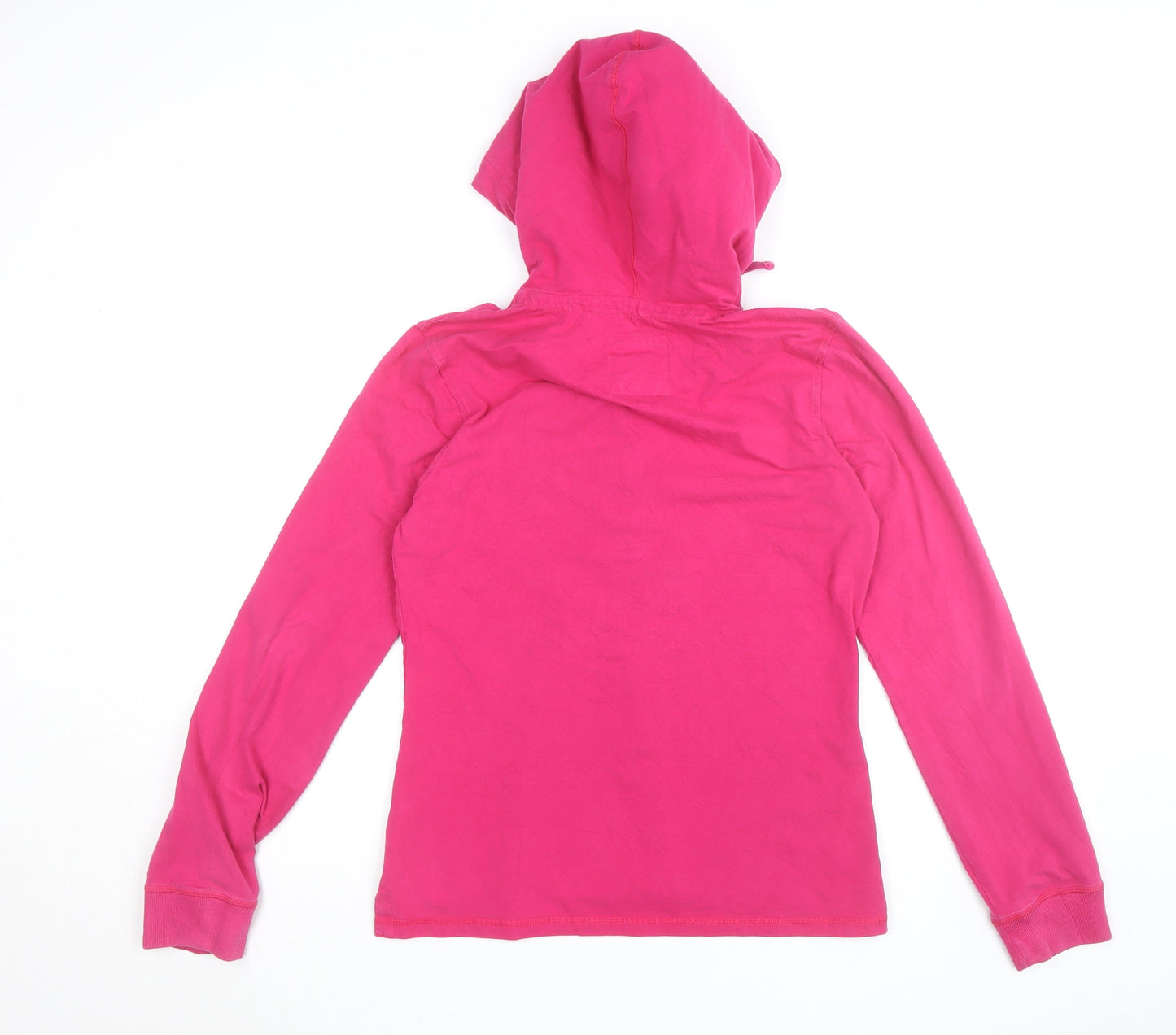 Crew Clothing Co. Womens Pink Size 12 Henley Hoodie Cotton Blend