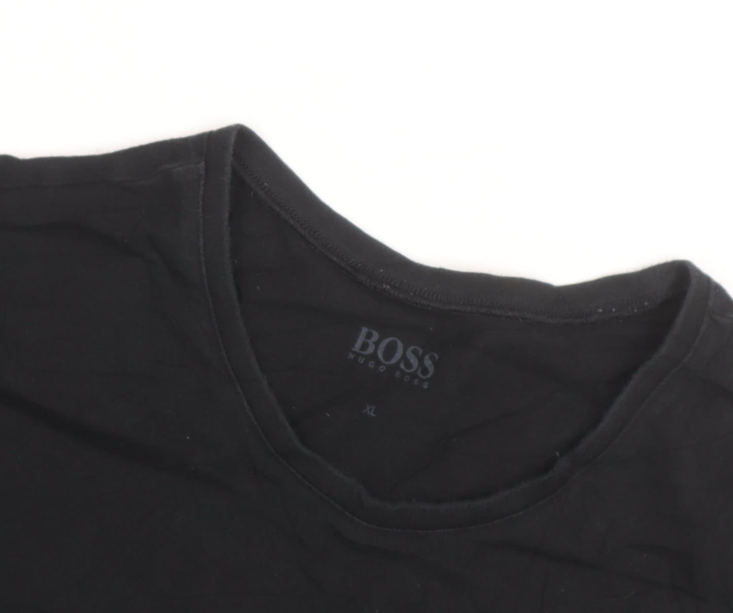 Hugo Boss Men's Black XL Cotton Crew Neck T-Shirt