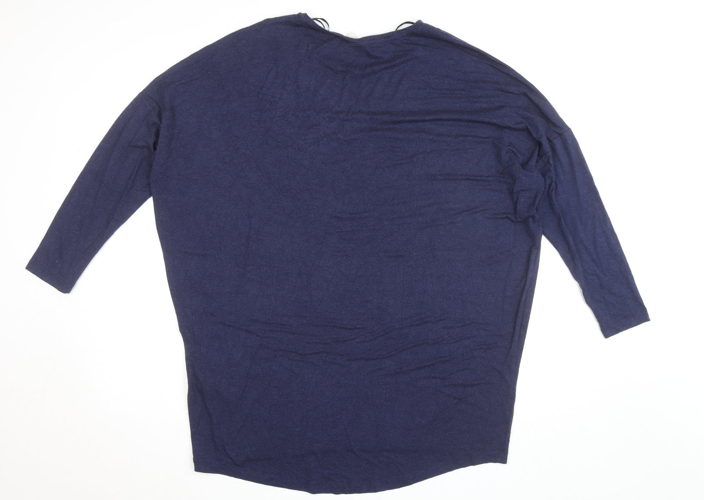 ONLY Carmakoma Women's Blue 3/4 Sleeve Relaxed Jersey Top Size 20