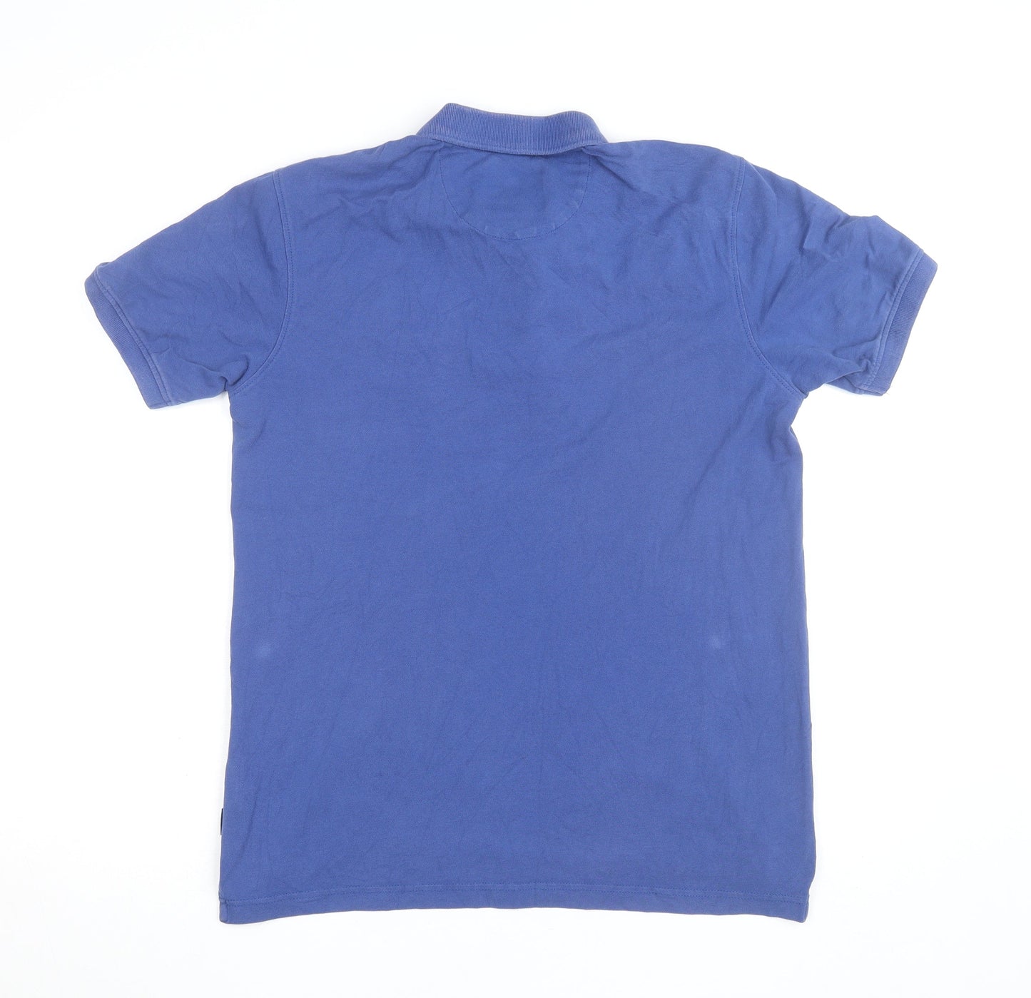 Beverly Hills Polo Club Men's Blue Cotton Polo Shirt Medium