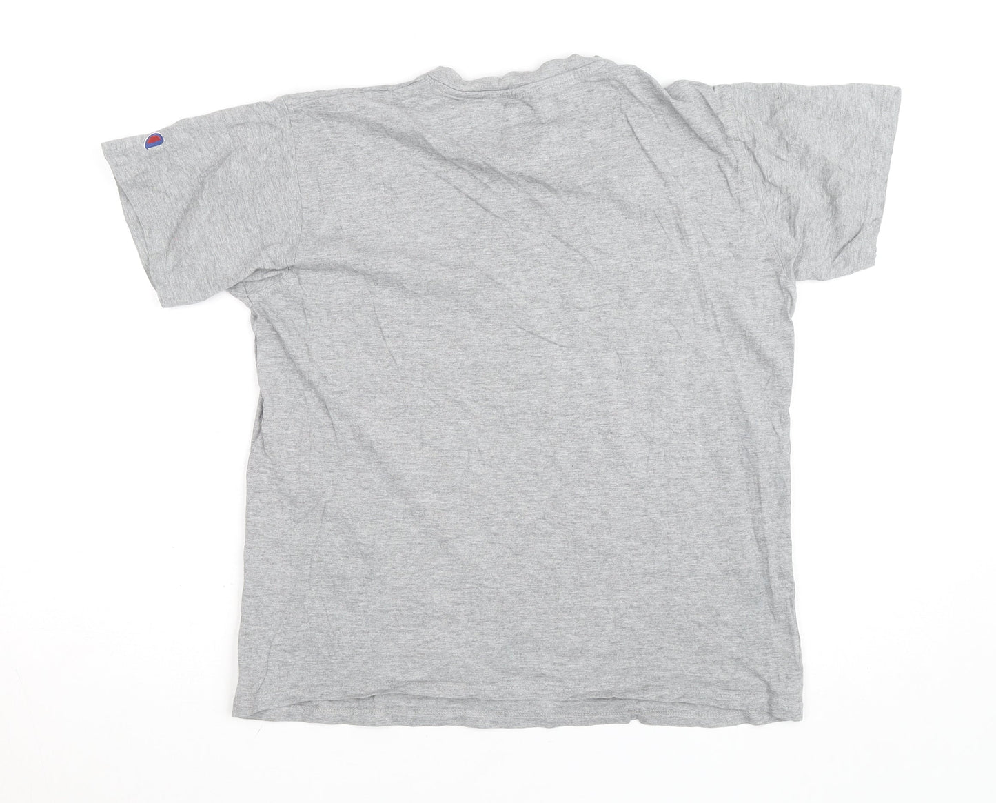 Champion Boys Grey Crew Neck Short Sleeve Sports T-Shirt Size 13 Years