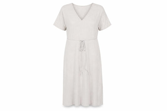 Zara Women Beige Midi V-Neck Wrap Dress Size 12