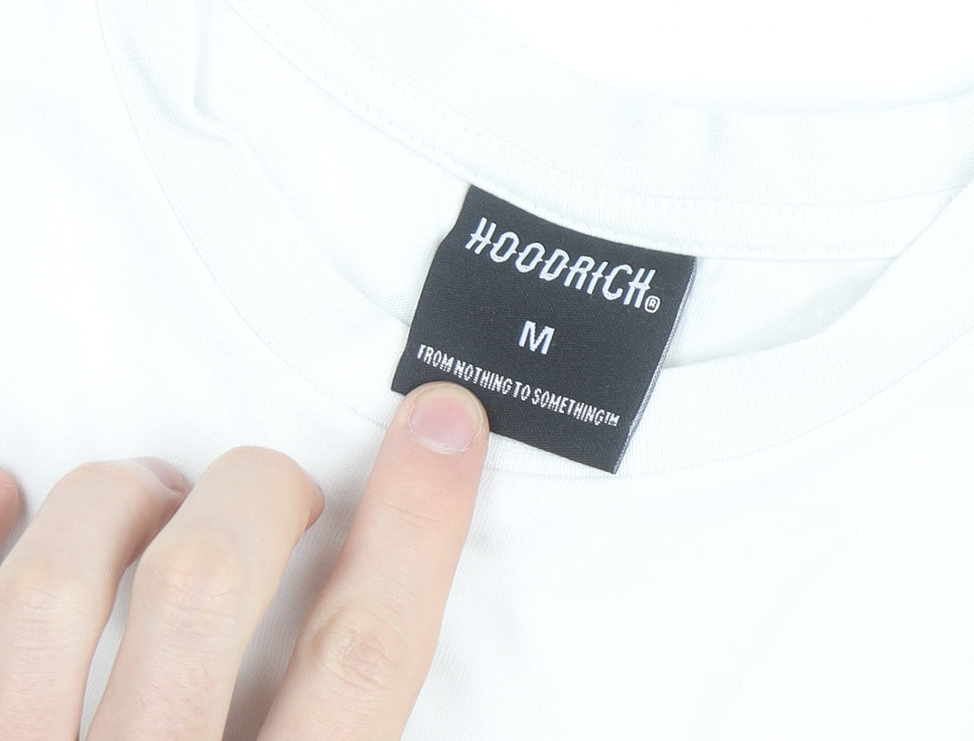 Hoodrich Men's White Medium Logo Graphic Cotton T-Shirt